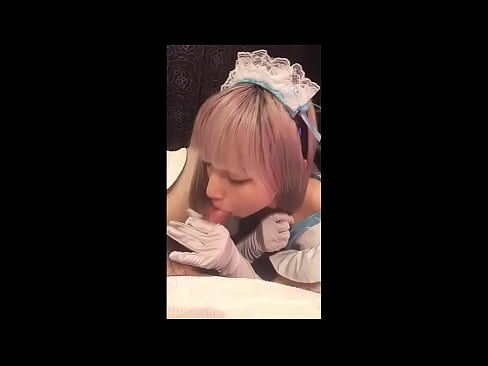 ❤️ Idole japonaise [mayuka], costume de soubrette, partie 1, pipe et branlette avec lotion Vidéo de baise at us ❌️